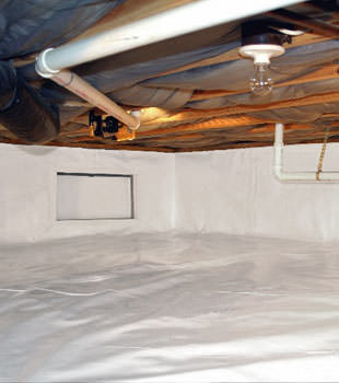 A complete crawl space repair system in Fresno