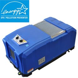 An energy efficient Energy Star rated crawl space dehumidifier installed in CA