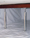 a crawl space repaired with crawl space jack posts and a crawl space liner for a home in Irvine