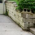 a collapsing retaining wall in Oakland