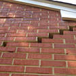 stair step cracking on a foundation wall in San Diego