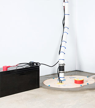 A sump pump installed in Chula Vista by Foundation Supportworks