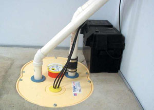 Irvine installation of a submersible sump pump system