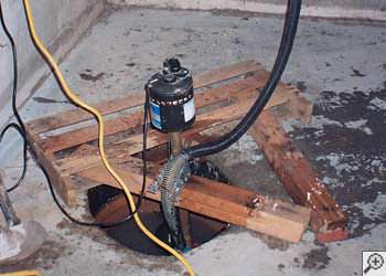 A Irvine sump pump system that failed and lead to a crawl space flood.